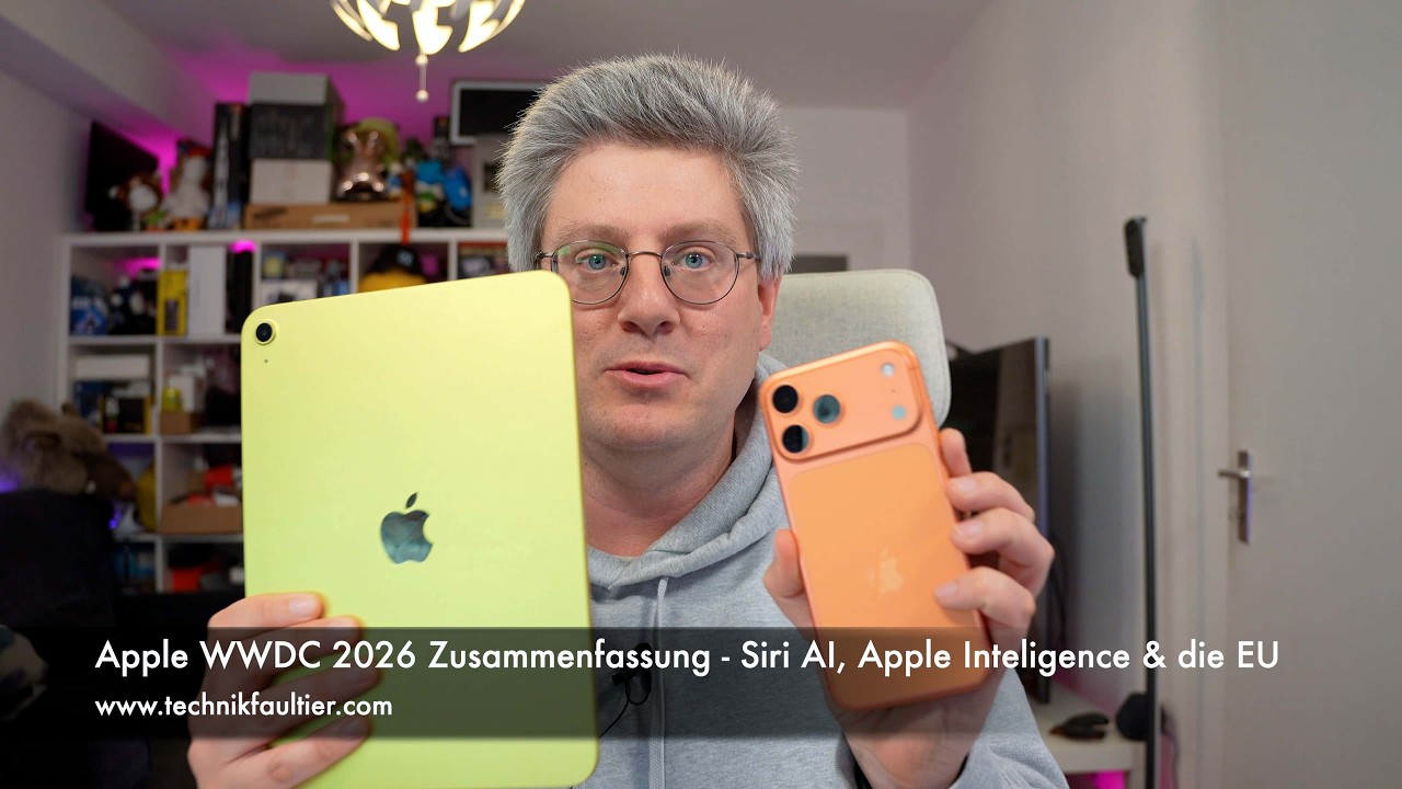 Apple WWDC 2026 Zusammenfassung - Siri AI, Apple Inteligence & die EU