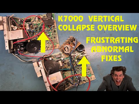 25" K7000 Arcade Monitor Repair - Vertical Collapse Tutorial - What To Inspect/Test, Atypical Causes