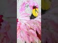 FLAMINGO Nature Art Created Using Flower Petals