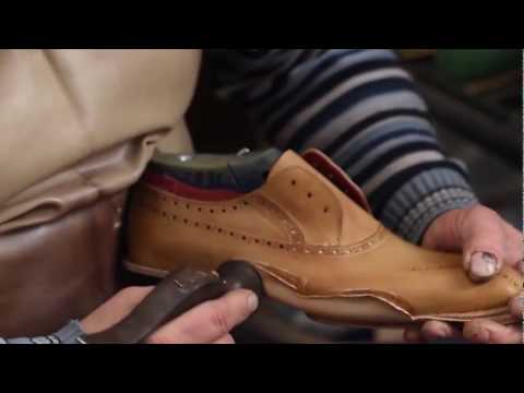 How to make handmade designer shoes.