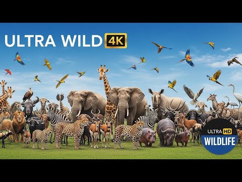 4K Wildlife Showcase | African & Amazon Animals Together | Epic Nature Video
