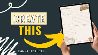 Design Your Own Digital Reading Journal | Canva Tutorial