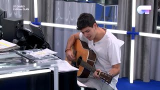 Alfred hace junto a la guitarra muy buen ensayo de 'Maldita dulzura' | OT 2017