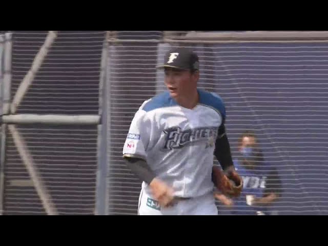 【ファーム】ファイターズ・清宮 チームを救うファインプレー!! 2021/6/24 F-DB(ファーム)