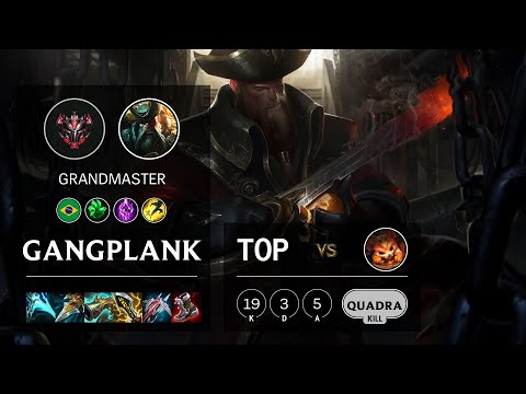 Gangplank Top vs Gnar - BR Grandmaster Patch 11.10