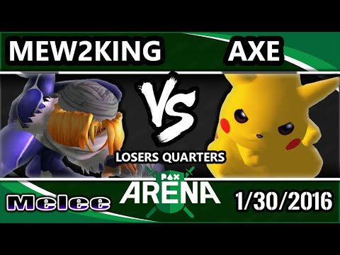 PAX South Arena - CoG MVG | Mew2King (Sheik, Fox) Vs. Tempo | Axe (Pikachu) SSBM LQ - Smash Melee