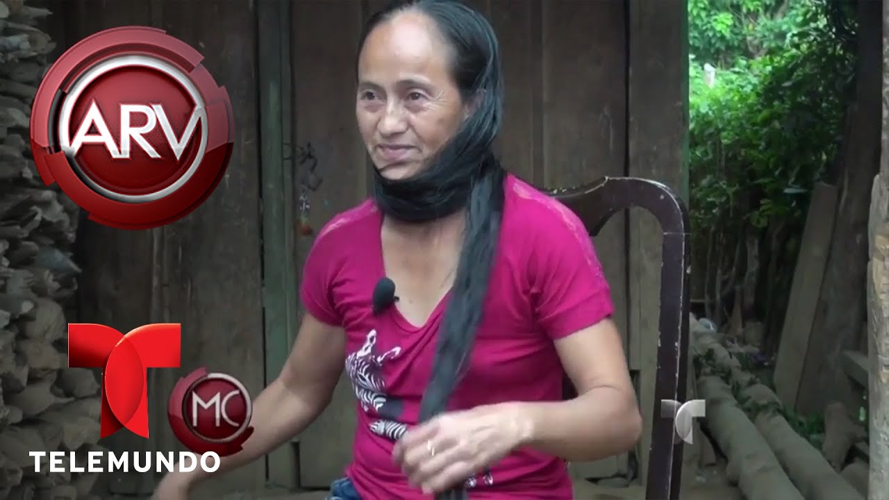 Esta mujer tiene el cabello más largo de El Salvador | Al Rojo Vivo | Telemundo
