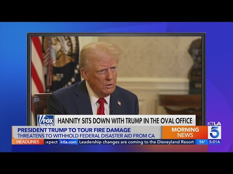 President Trump in SouCal on Friday to tour wildfire devastation, discuss relief