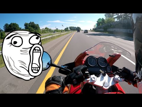 Thumbnail for First time on a BMW K1200 RS!! by BMW K1, BMW