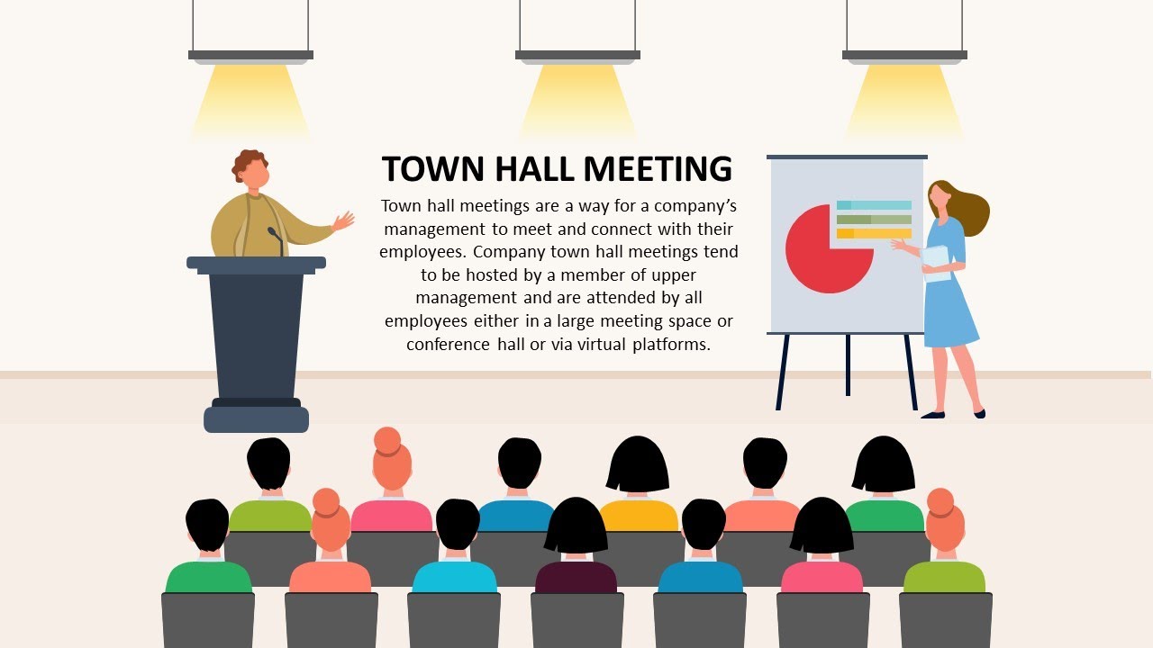 Town Hall Meeting Animated PowerPoint Slides