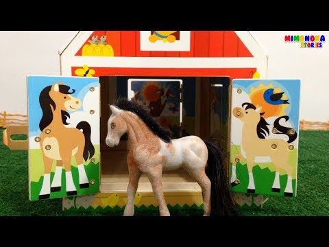 Aprende los Animales dela Granja🐷🐮  Videos Educativos para niños - Mimonona Stories Video