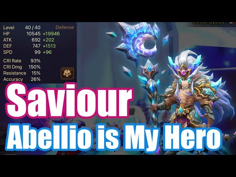 Saviour, Abellio is My Hero for this season🤩🤩🤩【Summoners War】