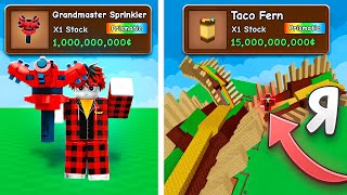 😱I grew a GIANT Taco Fern with the New GRANDMASTER SPRINKLER at Grow a Garden