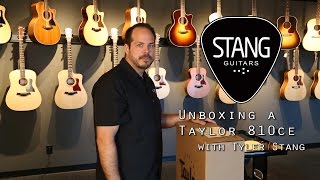 Video thumbnail for Unboxing a Taylor 810ce Acoustic Guitar by Stang Guitars