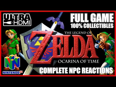 The Legend Of Zelda OCARINA OF TIME N64 FULL GAME Walkthrough [N64 UltraHDMI] 100% Collectibles