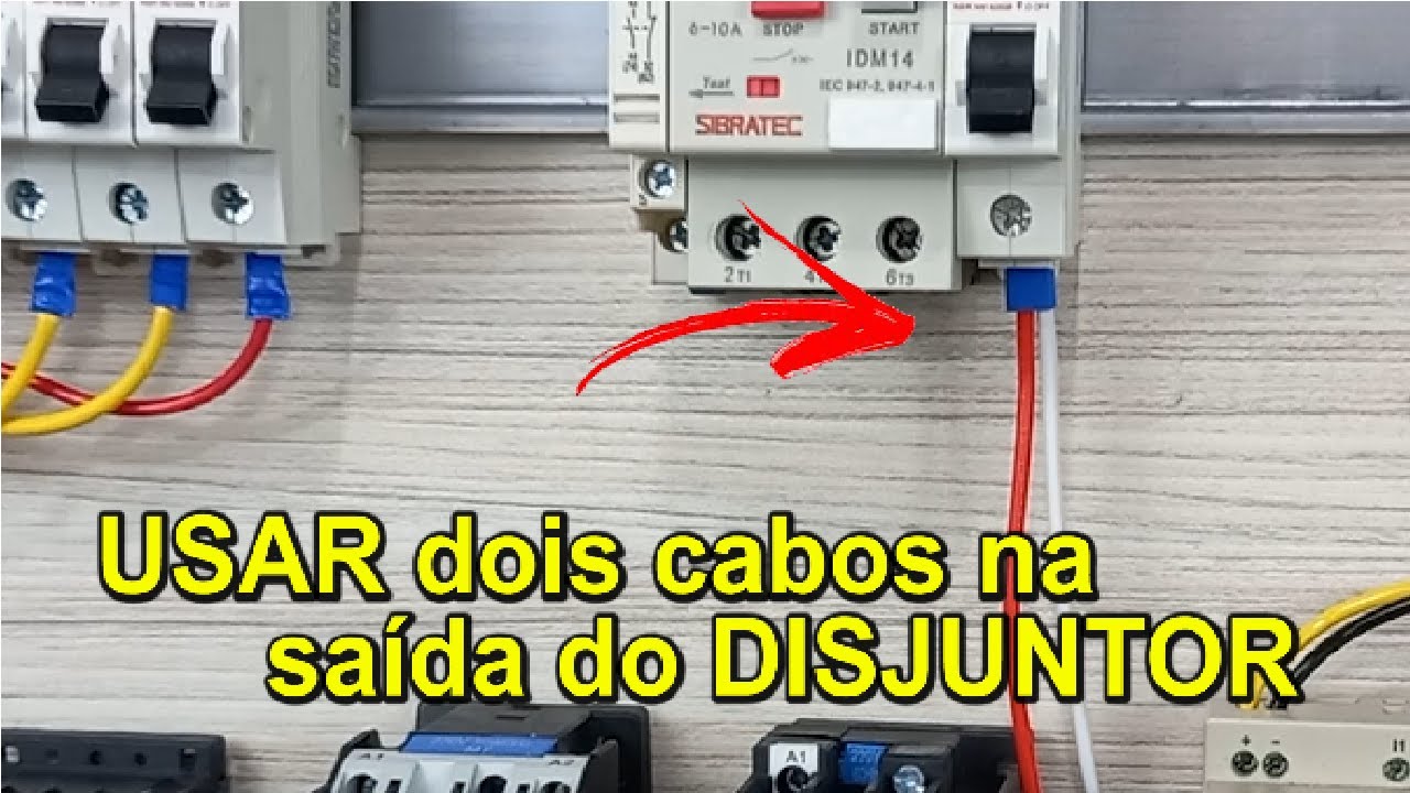 USAR dois cabos na saída do DISJUNTOR