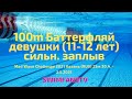 100m Баттерфляй девушки 11 12 лет сильнейший заплыв Mad Wave Cha