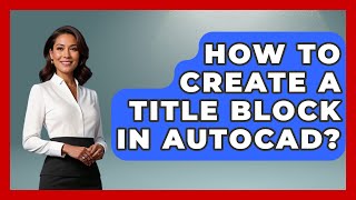 How To Create A Title Block In AutoCAD? - Civil Engineering Explained