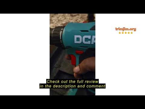 DCA Cordless Drill Set, 354 in-lbs Torque, 3/8" Keyless Chuck, Electric Power Drill with 2.0Ah Battery and Charger,18+1 Position,25-Piece 20V Drill Driver Kit, ADJZ2035 video review thumbnail
