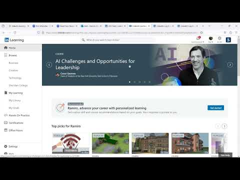 LinkedIn Learning is for Free, learn how to access the many resources!