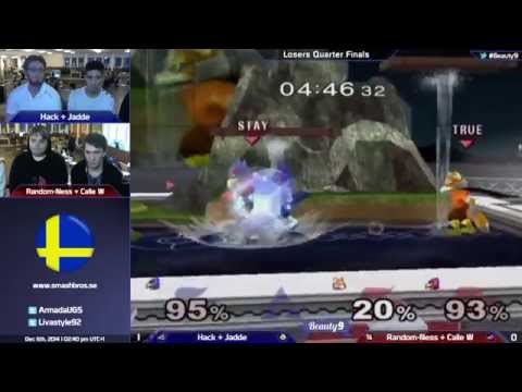 B9 - Hack + Jadde Vs. Random-Ness + Calle W - Melee Teams Losers Quarter Finals