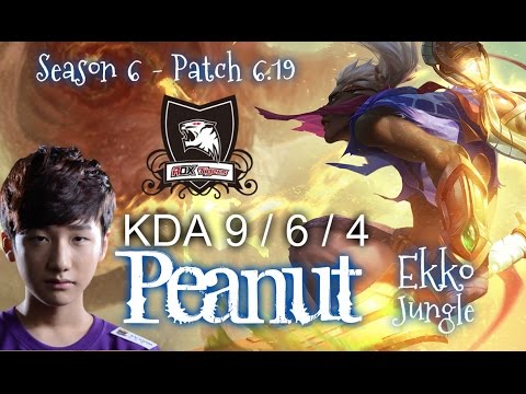 ROX Peanut EKKO vs REK'SAI Jungle - Patch 6.19 KR Ranked | League of Legends