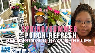 PORCH REFRESH Without Breaking the Bank | Five Below & Marshalls Haul A RESTFUL DAYS IN THE LIFE!