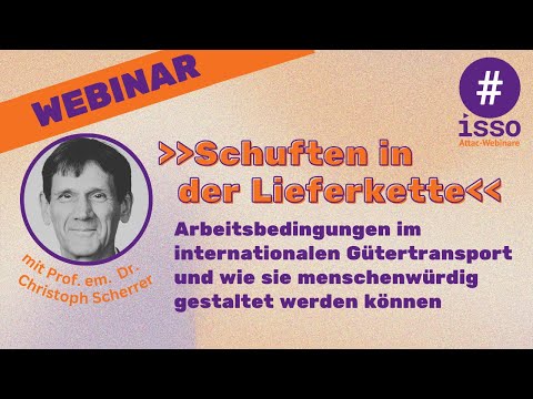 Video Thumbnail: Webinar: Schuften in der Lieferkette