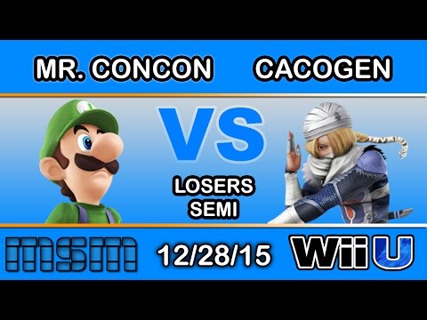 MSM 30 - #THE SCB | Mr. ConCon (Luigi) Vs. Cacogen (Sheik) Losers Semi - Smash Wii U