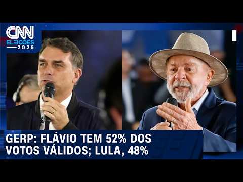 Gerp: Flávio tem 52% dos votos válidos no 2º turno; Lula, 48% | CNN ELEIÇÕES