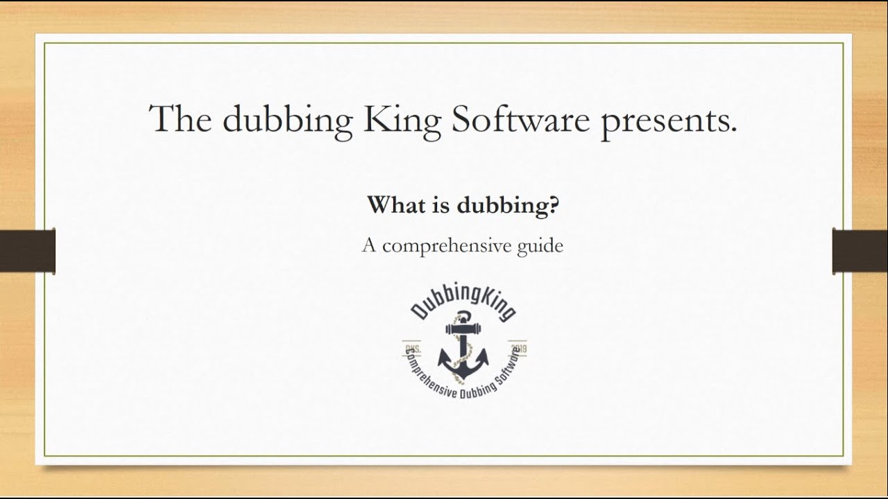 What Is Dubbing? (Case Study)