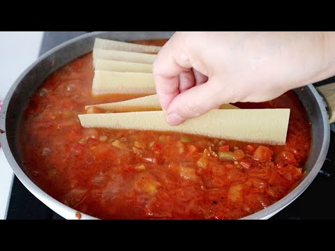 👩‍🍳O KADAR LEZZETLİ OLUYOR Kİ 😋 YİYENLER TAVAYI SİLDİ SÜPÜRDÜ 💃🏻 TAVADA PRATİK LAZANYA TARİFİ 💯