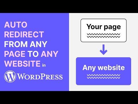 Redireccionamiento automático desde cualquier página a cualquier sitio web/dominio en WordPress s...