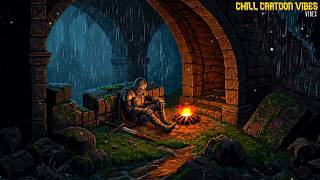 It's raining very hard... Get some rest.