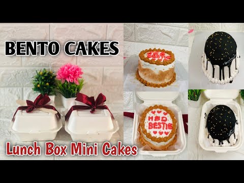 2 type Bento cake decoration video /ലഞ്ച് ബോക്സ്‌ മിനി കേക്ക് 🥰🎂/കുഞ്ഞൻ കേക്ക് 😅@jannuskitchen