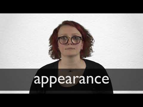 Synonyms of APPEARANCE  Collins American English Thesaurus