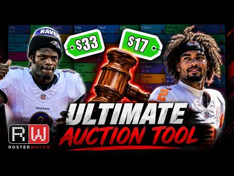 Fantasy Football Auction Draft Values