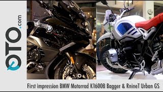 First impression BMW Motorrad K1600B Bagger & RnineT Urban GS I OTO.Com