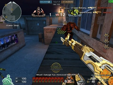 Crossfire West: AK47 Knife-Royal Guard upgrade and review (Insane Damage) Gameplay - Champion Dang