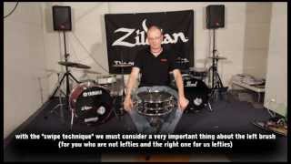 How to play drums with brushes - Stefano Bagnoli Part 1 | The DrumHouse