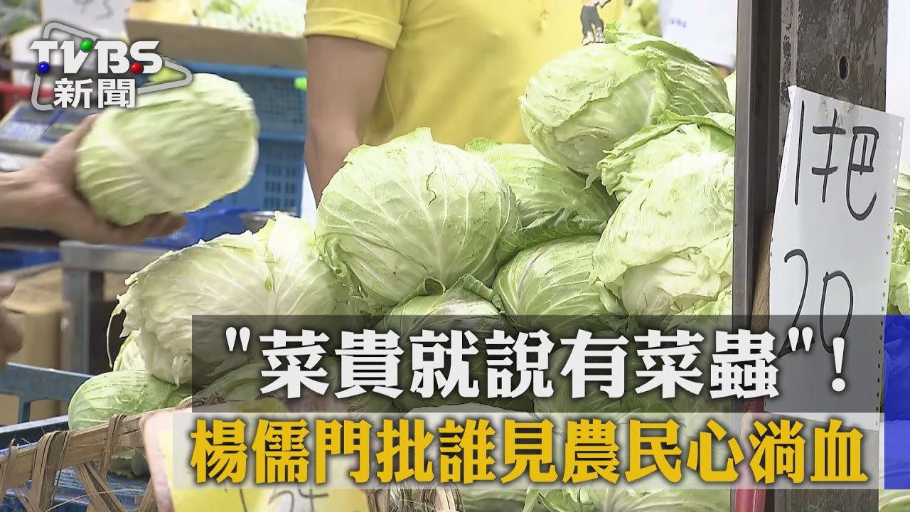 「菜貴就說有菜蟲!」 楊儒門批誰見農民心淌血