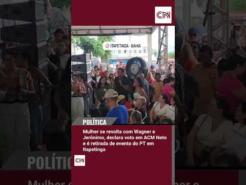 Mulher declara voto em ACM Neto com Wagner e Jerônimo e é retirada à força de evento do PT na Bahia