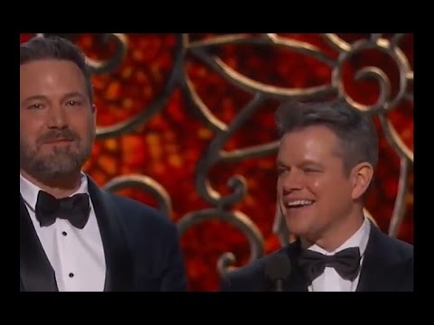 Matt Damon Played Off Stage by Jimmy Kimmel | Oscars 2017