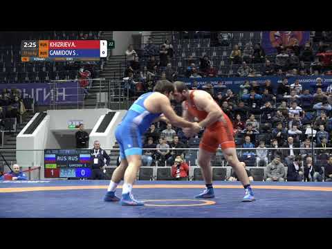 Round 1 FS - 125 kg: A. KHIZRIEV (RUS) v. S. GAMIDOV (RUS)