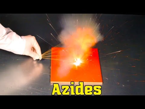 Azides: sodium azide NaN3 and lead azide Pb(N3)2