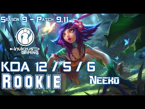 IG Rookie NEEKO vs FIZZ Mid - Patch 9.11 KR Ranked