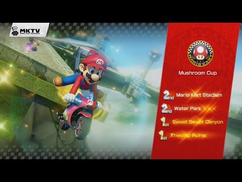 Mario Kart 8: 150cc Mushroom Cup with Mario (1 Star)