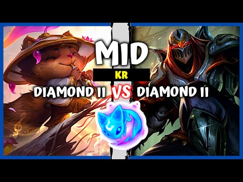 Korean Diamond Teemo Mid vs Zed Main - KR Rank S11