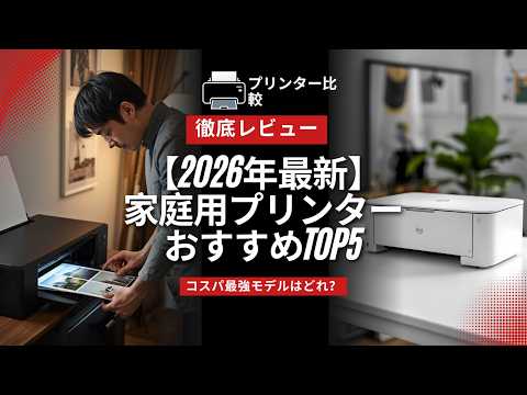 【2026年最新】家庭用プリンターおすすめTOP5｜ブラザー・キヤノン・エプソンを徹底比較！コスパ最強モデルはどれ？