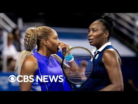 Venus and Serena Williams at U.S. Open women's doubles